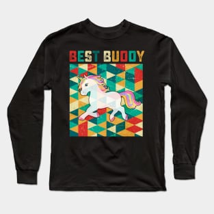 Best Buddy Unicorn Long Sleeve T-Shirt